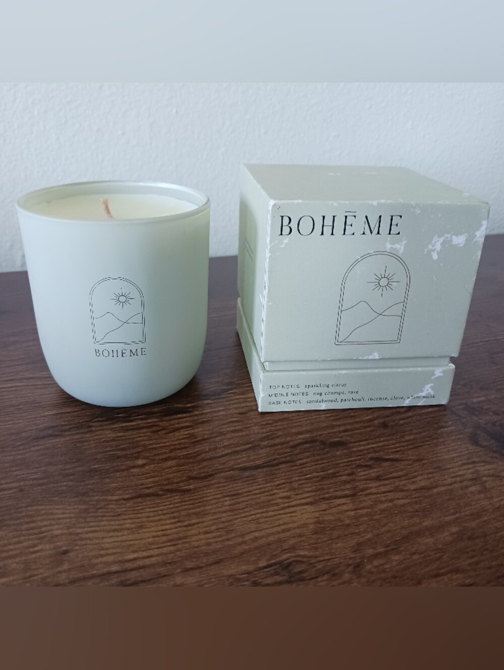 BOHEME GOA Candle Wanderlust Collection 8.5oz Sandalwood Patchouli Base Notes